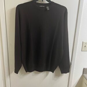 Joseph & Lyman Sweater Men's Brown Marino Wool Crew Neck Pull Over Size L